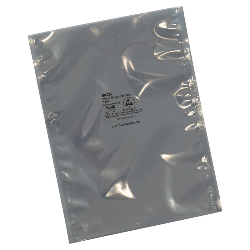 SCS 1501020 Static Shield Bag, 1500 Series Metal-Out, 10 x 20 in, 100 Ea