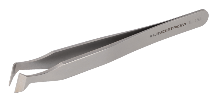 Lindstrom TL15A, Carbon Steel Cutting Tweezers, Angled Blades