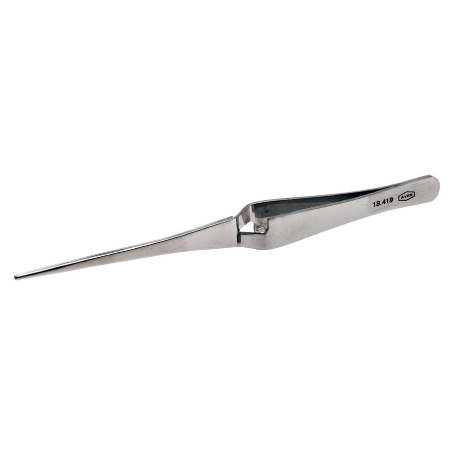 Aven Tools 18419, Self Locking Tweezers, Straight Narrow Tips, 6 1/2 Inches