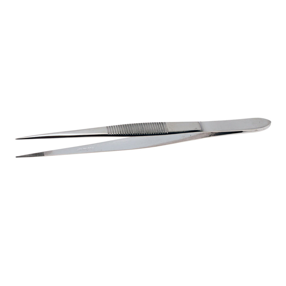 Aven Tools 18436, Forceps, Straight Serrated Tips, 5in