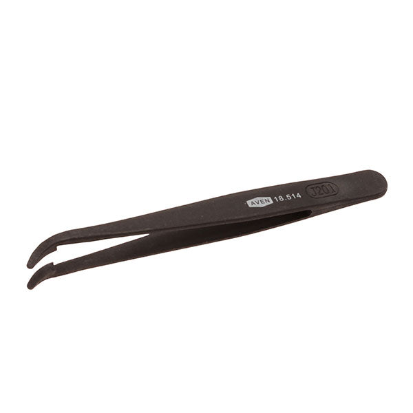 Aven Tools 18514, Plastic Tweezers 2AB Curved, Rounded Tips