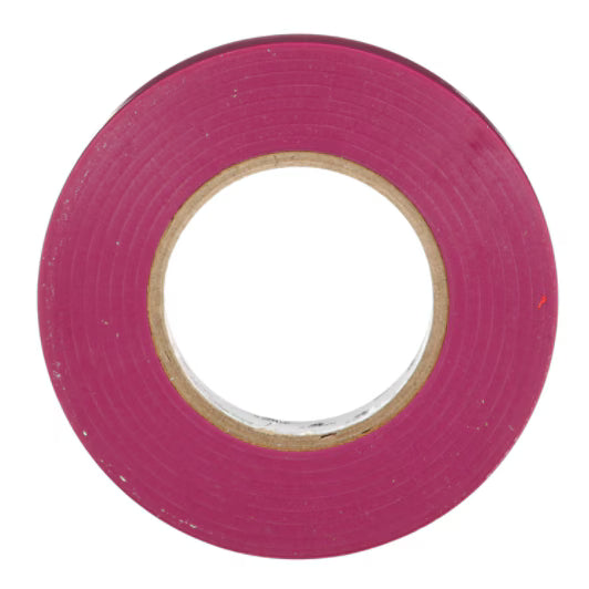 3M 7100169434 Temflex Vinyl Electrical Tape 165, Purple, 3/4 in x 60 ft (19 mm x 18 m), 6 mil, 100 Rolls/Case