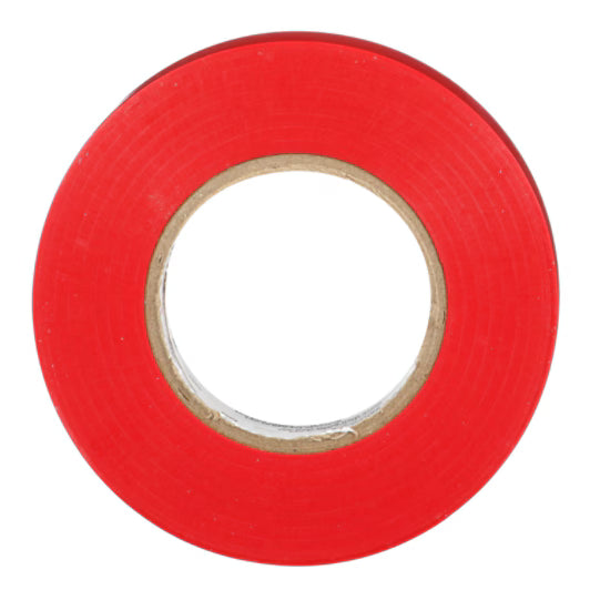 3M 7100169492 Temflex Vinyl Electrical Tape 165, Red, 3/4 in x 60 ft (19 mm x 18 m), 6 mil, 100 Rolls/Case