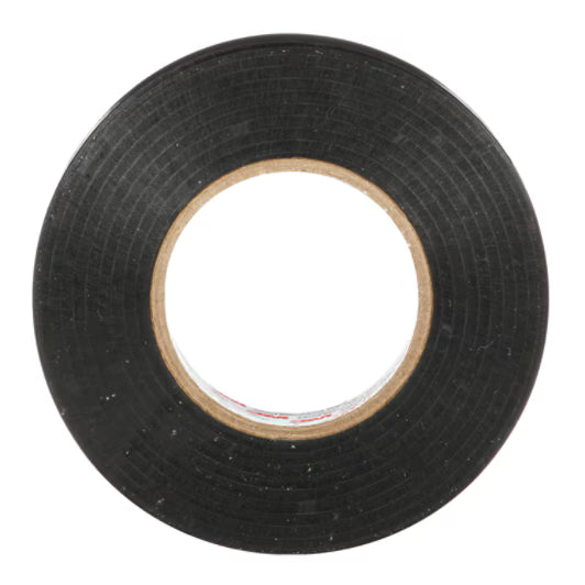3M 7100188506 Temflex Vinyl Electrical Tape 175, Black, 3/4 in x 60 ft (19 mm x 18 m), 7 mil, 100 Rolls/Case