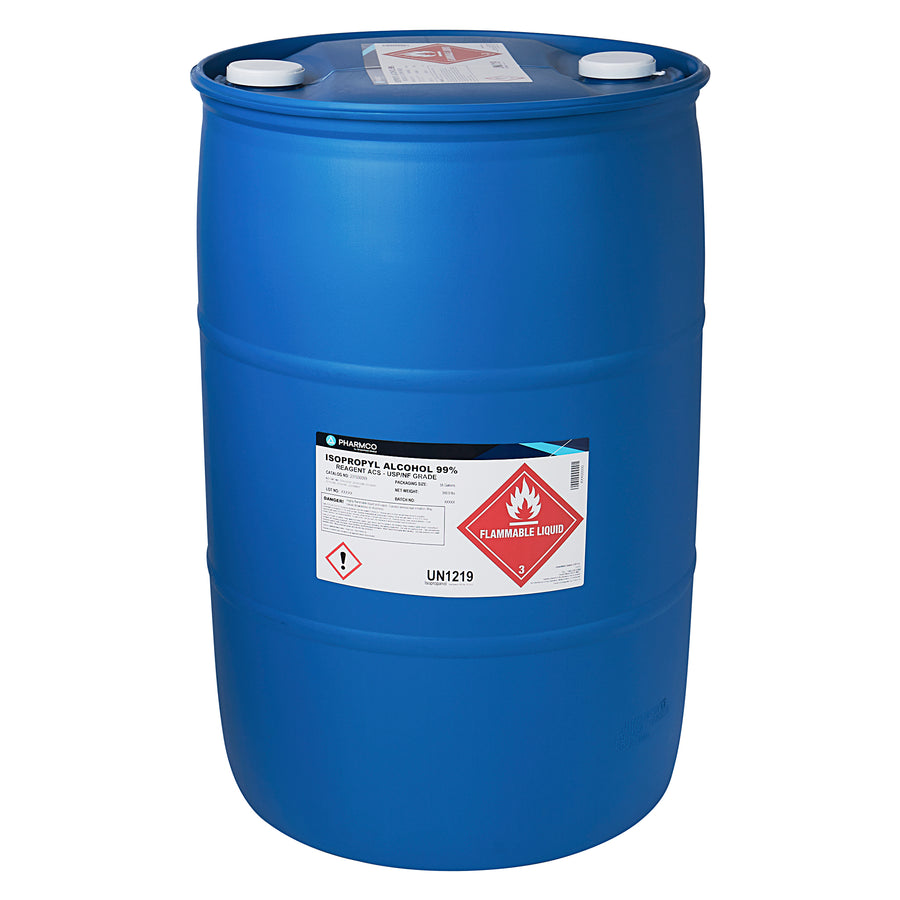 Greenfield 231000099DM55, Isopropyl Alcohol 99%, 55 Gal Poly Drum