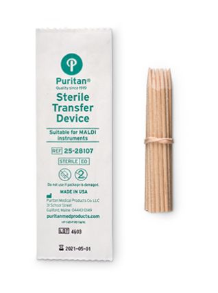 Puritan 25-28107 PTD 5/600, 3 inch Sterile Pointed Wooden Transfer Device