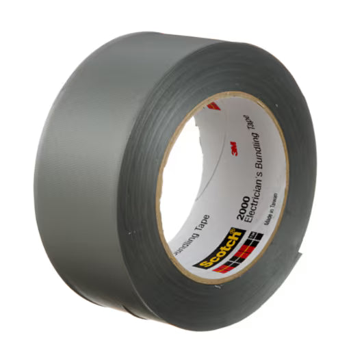 3M 7000031684 Scotch® Electricians Duct Tape 2000, 2 in x 50 yd, 12 Roll Display, 12 Rolls/Case