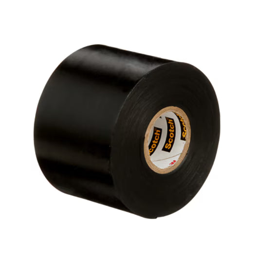3M 7000132759 Linerless Electrical Rubber Tape 2242, 2 in x 15 ft, 1 in core, Black, 1 roll/carton, 8 rolls/case