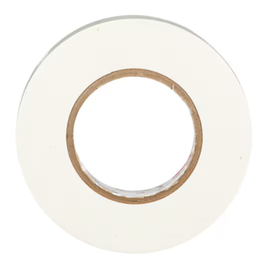 3M 7100169491 Temflex Vinyl Electrical Tape 165, White, 3/4 in x 60 ft (19 mm x 18 m), 6 mil, 100 Rolls/Case