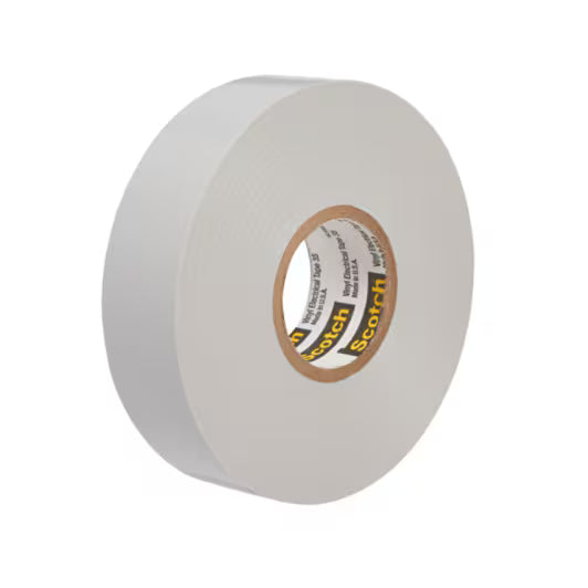 3M 7000132640 Scotch® Vinyl Color Coding Electrical Tape 35, 1/2 in x 20 ft, Gray, 10 rolls/carton, 100 rolls/Case