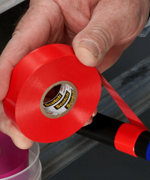 3M 7000132636 Scotch® Vinyl Color Coding Electrical Tape 35, 1/2 in x 20 ft, Red MTESolutions