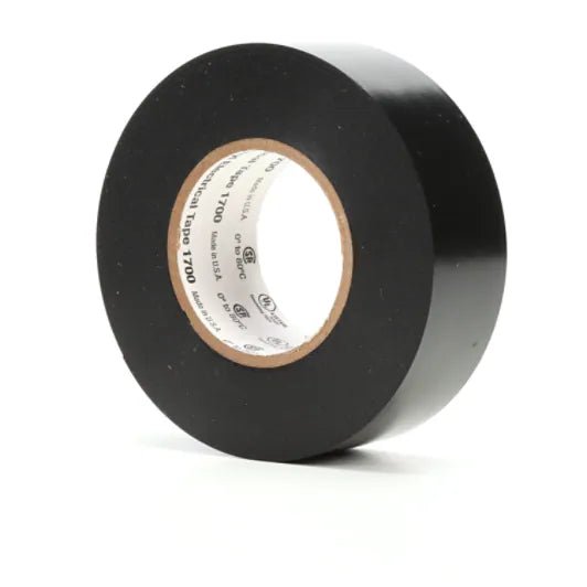 3M 7000132902 Temflex Vinyl Electrical Tape 1700, 1 in x 66 ft, Black, 99 rolls/Case MTESolutions