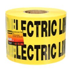 3M 7000133188 Scotch® Buried Barricade Tape 370, CAUTION BURIED ELECTRIC LINE BELOW, 6 in x 1000 ft, Yellow, 4 rolls/Case MTESolutions