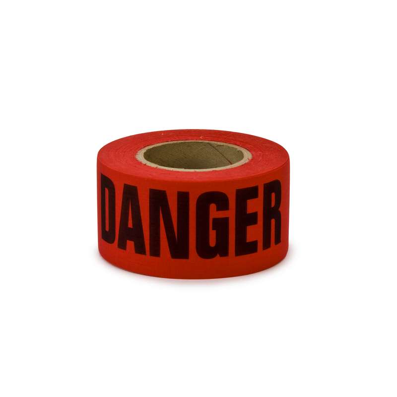 3M 7010319706 Scotch® Barricade Tape 331, DANGER, 3 in x 1000 ft, Red, 8 rolls/Case MTESolutions