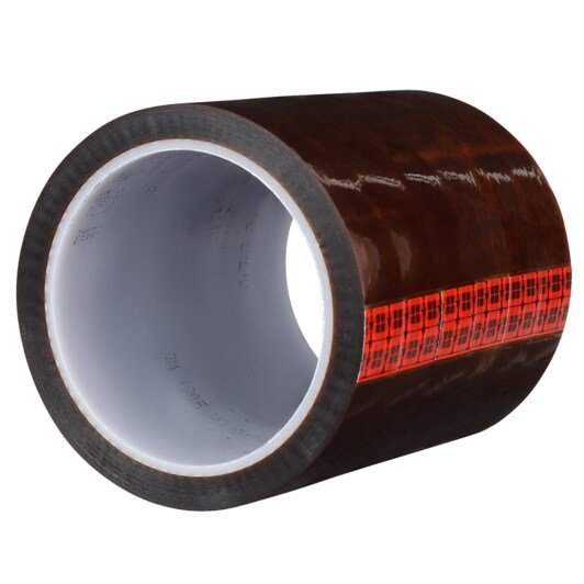 3M 7010320110 Polyimide Film Electrical Tape 1205, 6 in x 36 yds, 3 in plastic core, Mini - Case, 2 Rolls MTESolutions