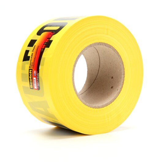 3M 7010398264 Scotch® Barricade Tape 382, CAUTION / CIUDADO, 3 in x 1000 ft, Yellow, 8 rolls/Case MTESolutions