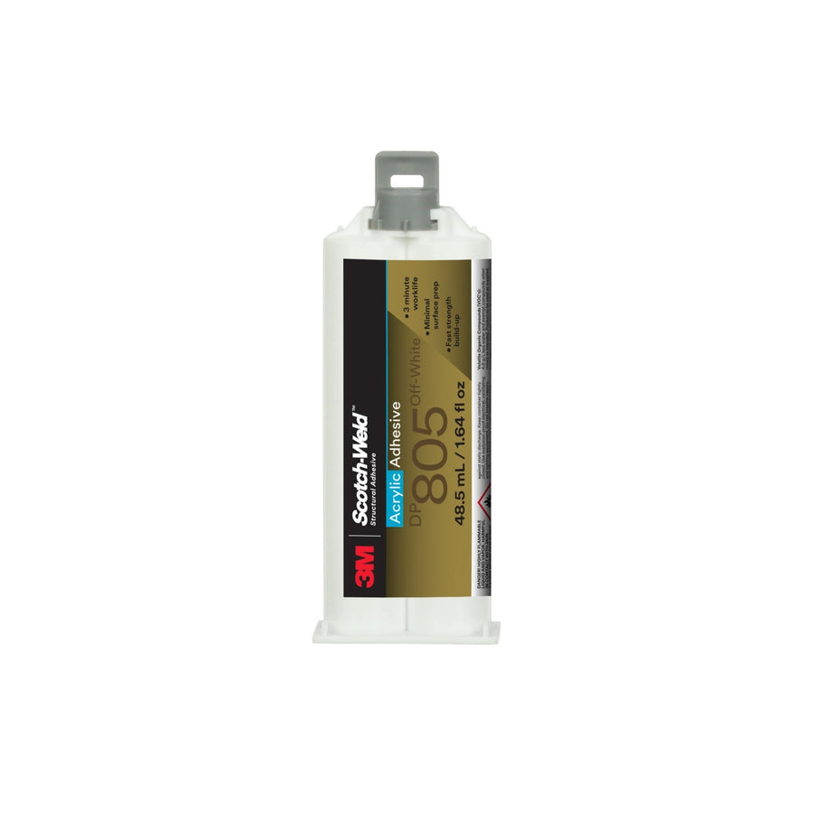 3M 7010410436 Scotch - Weld Acrylic Adhesive DP805, Off - White, 48.5 mL Duo - Pak MTESolutions
