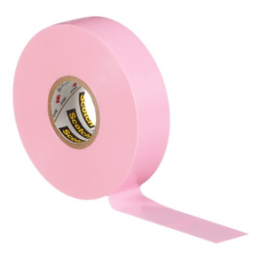 3M 7010411602 Scotch® Vinyl Color Coding Electrical Tape 35, 3/4 in x 66 ft, Pink, 10 rolls/carton MTESolutions