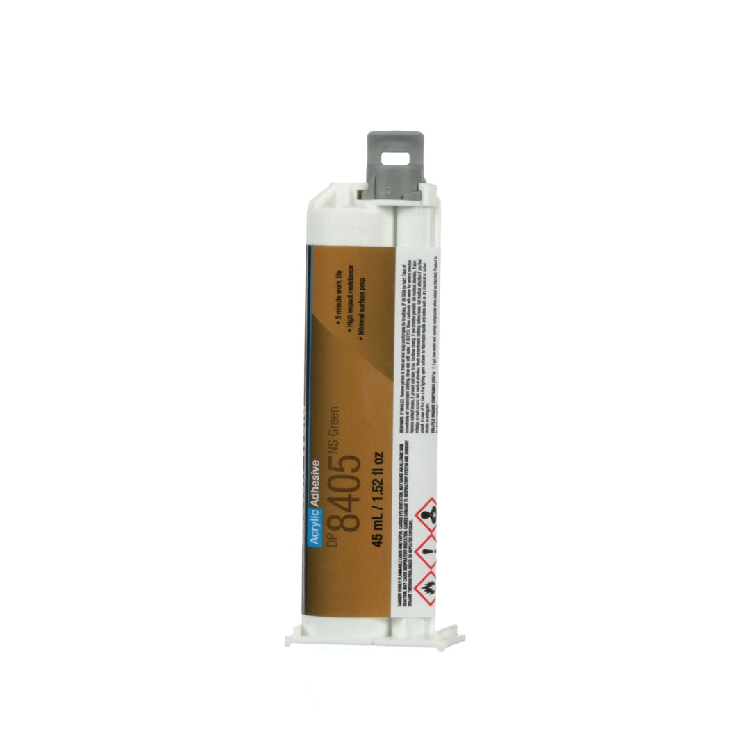 3M 7100009688 Scotch - Weld™ Acrylic Adhesive DP8405NS, Green, 45 mL Duo - Pak MTESolutions