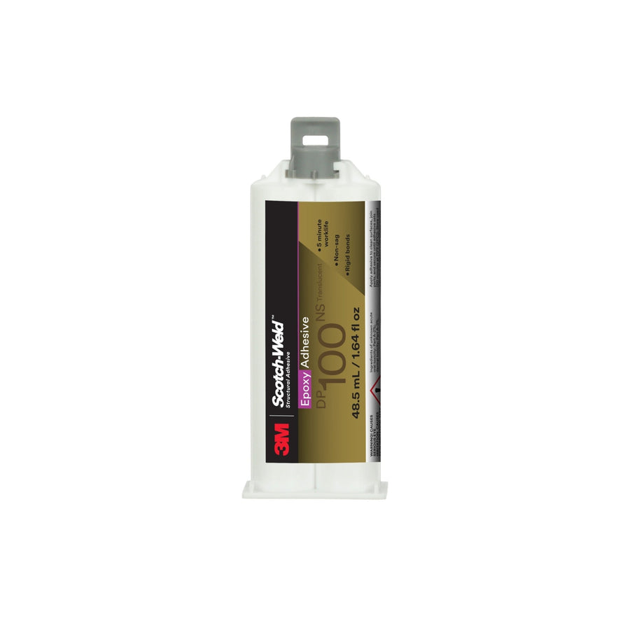 3M 7100148744 Scotch - Weld™ Epoxy Adhesive DP100NS, Translucent, 48.5 mL Duo - Pak MTESolutions