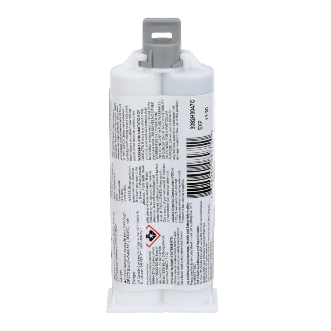3M 7100148745 Scotch - Weld Epoxy Adhesive DP100 Plus, Clear, 48.5 mL Duo - Pak MTESolutions