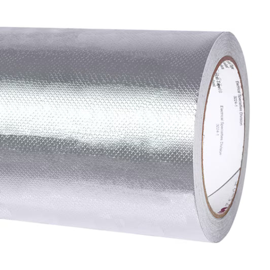 3M 7100017356 Embossed Tin-Plated Copper Foil EMI Shielding Tape 1345, 19 mm x 16,5 m, Log Roll, 1 Roll/Case