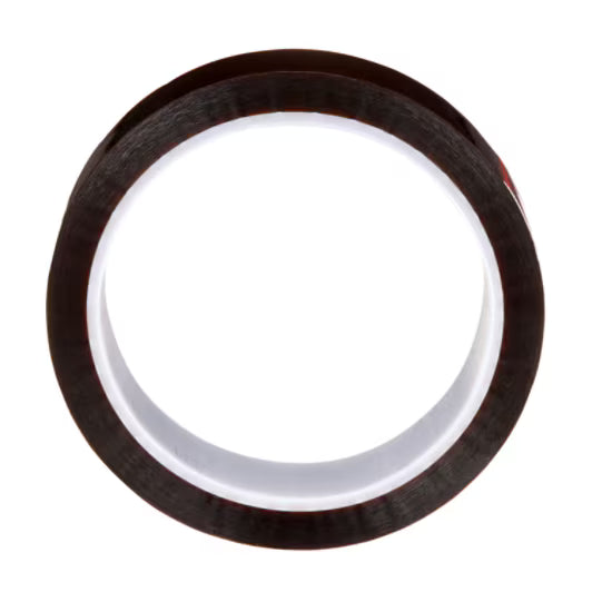 3M 7000125231 Low-Static Polyimide Film Tape 5419 Gold, 1 in x 36 yds x 2.7 mil, Plastic Core