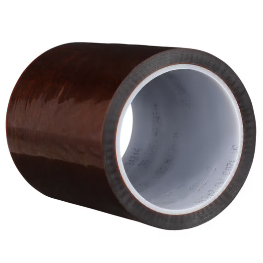 3M 7010320110 Polyimide Film Electrical Tape 1205, 6 in x 36 yds, 3 in plastic core, Mini-Case, 2 Rolls