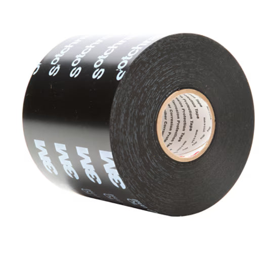 3M 7010397563 Scotchrap™ Vinyl Corrosion Protection Tape 50, 4 in x 100 ft, Printed, Black, 12 rolls/Case