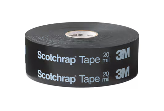 3M 7010320403 Scotchrap™ Vinyl Corrosion Protection Tape 51, 6 in x 100 ft, Printed, Black, 4 rolls/Case
