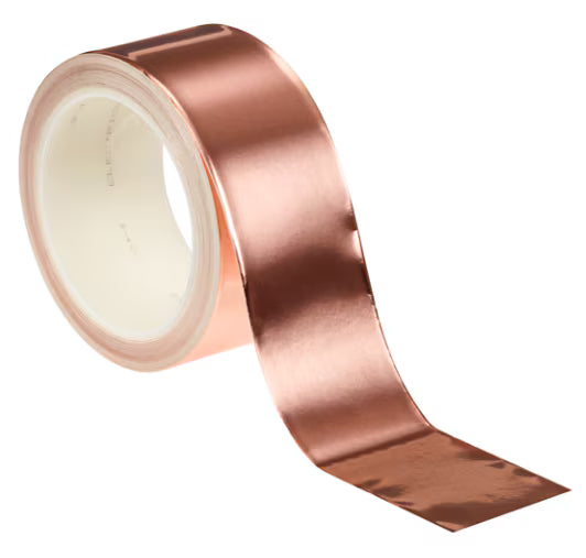 3M 7000132170 EMI Copper Foil Shielding Tape 1181, 2 in x 18 yd (50,80 mm x 16.5 m), 5 per case