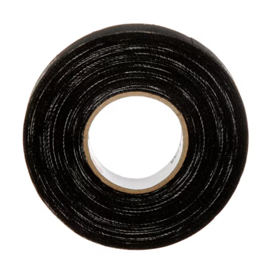 3M 7000058870 Temflex™ Cotton Friction Tape 1755, 3/4 in x 60 ft, Black, 20 rolls/Case