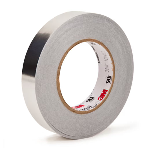 3M 7010305707 Laminated Aluminum Foil EMI Shielding Tape AL-36FR, 6 in x 54-1/2 yds, 2 Rolls/Case