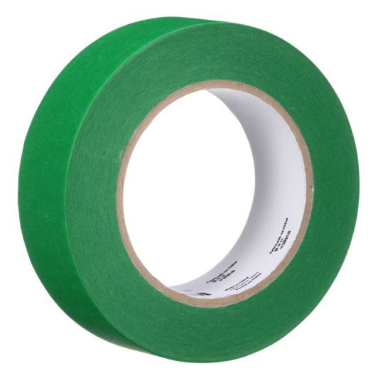 3M UV Resistant Green Masking Tape, Variety of Sizes, Sold per Case