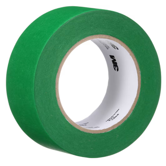 3M UV Resistant Green Masking Tape, Variety of Sizes, Sold per Case