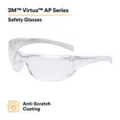 3M 7000030054 3M™ Virtua™ AP Protective Eyewear 11819-00000-20, Clear Hard Coat Lens, 20 EA/Case