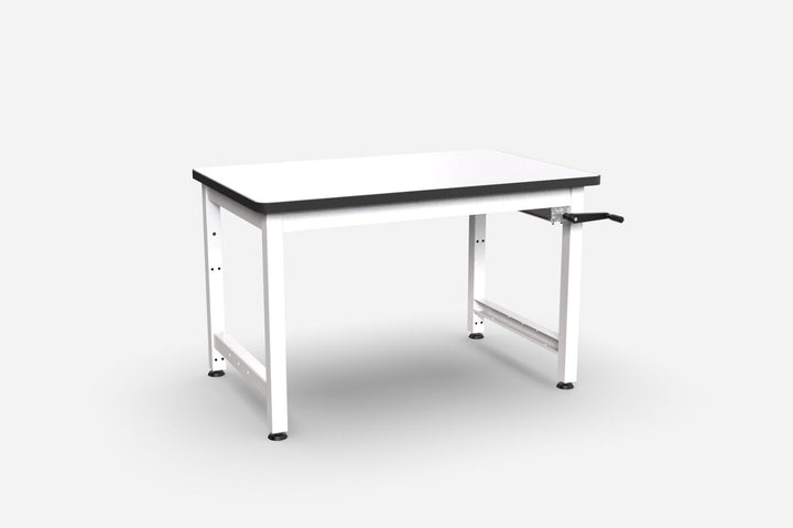 Production Basics 2410 Four-Post Manual Height-Adjustable Table, 30"D x 72"W
