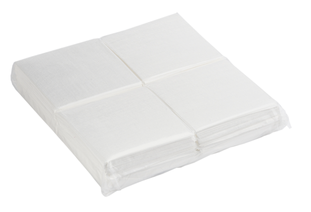 ACL Staticide 8404MF Microfiber Wiper (WHITE)  4" x 4", 600 wipes per bag; 5 bags per case