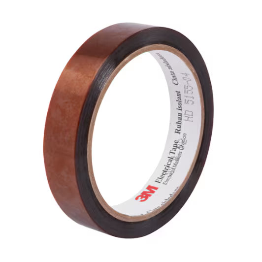 3M 7010304028 Polyimide Film Electrical Tape 92, 1 3/4 in X 36 yds, Mini-Case, 3-in plastic core, 6 rolls