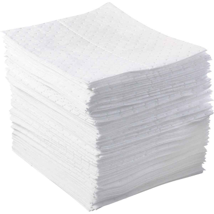 Brady BPO100, BASIC® Oil Only Absorbent Pads, Heavy Weight, 15" x 17", Absorbency Capacity 20.5 gal, Bale of 100 Pads