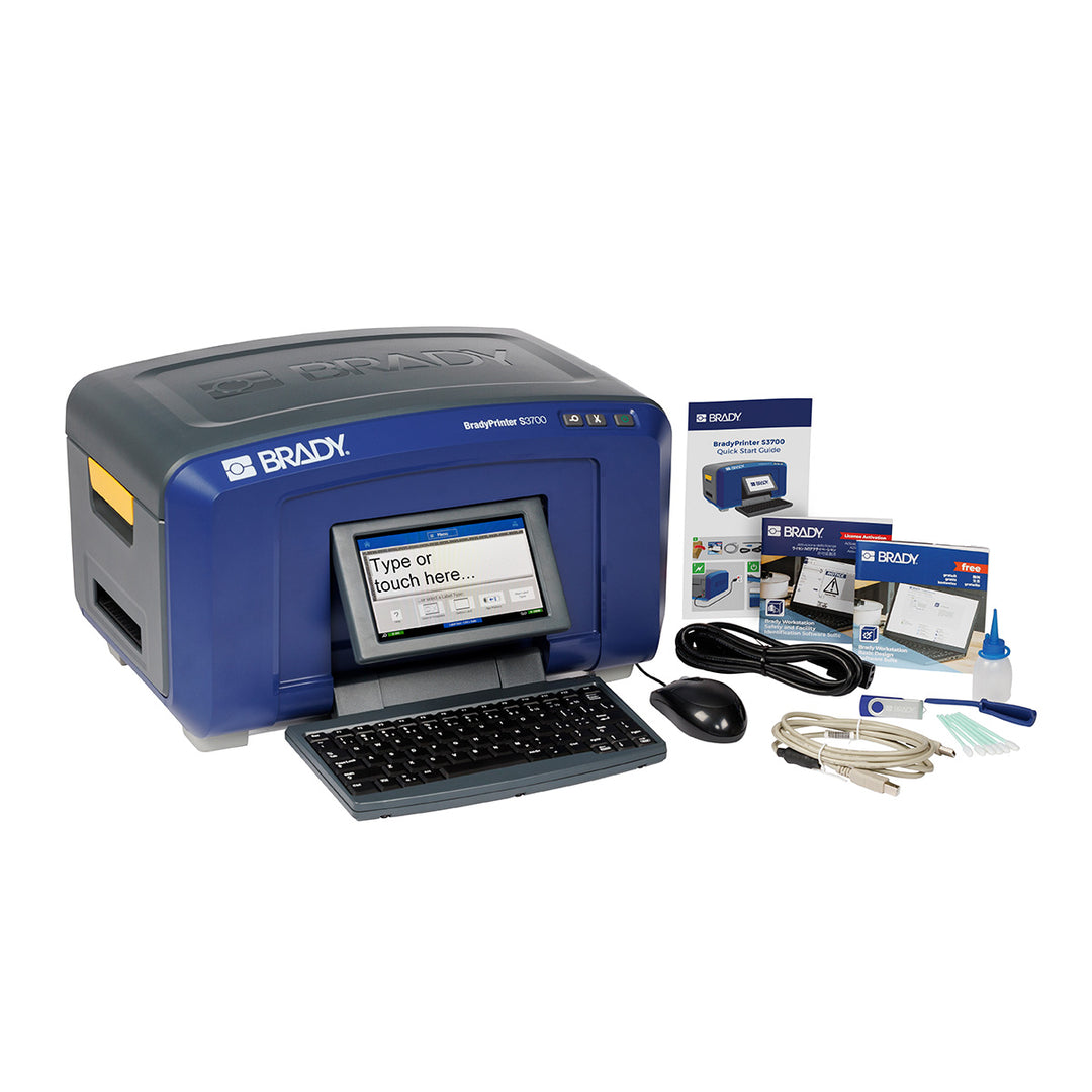 Brady S3700-WB Multicolor Safety Sign and Label Printer with XY Cutter and Software