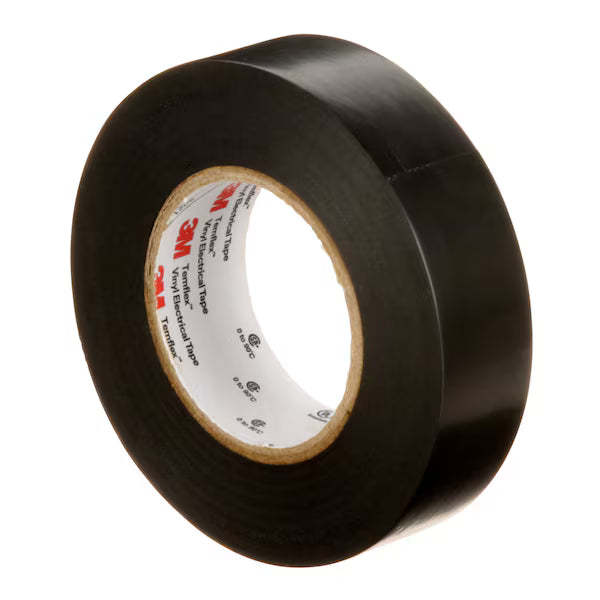 3M 7100216141 Temflex 165 19mm x 9m (3/4in x 30ft) Black - AM, 10 rolls per pack, 100 rolls per case