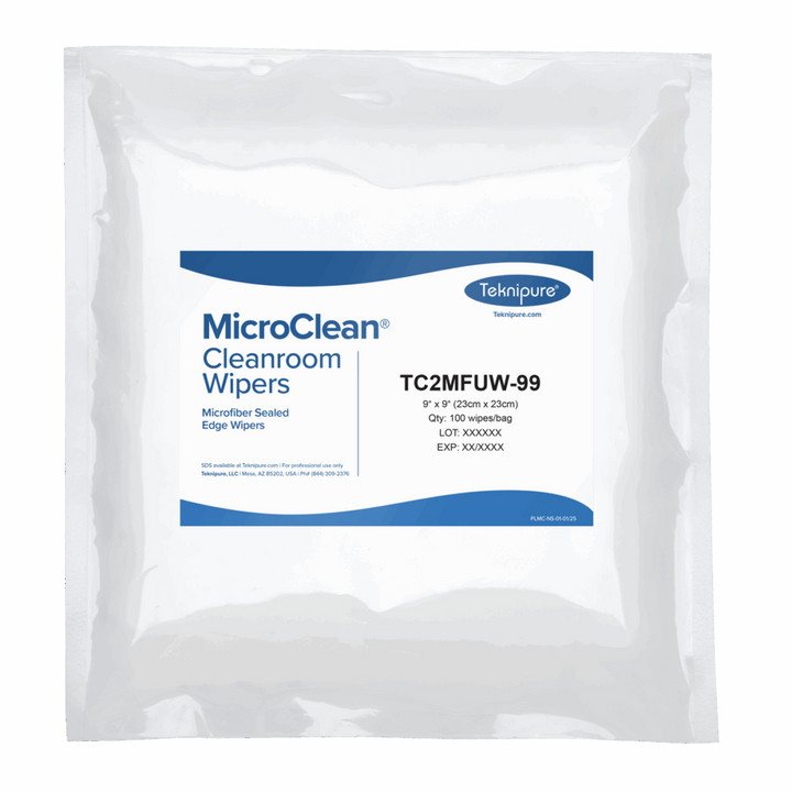 Teknipure MicroClean TC2MFUW-99, Mixed Weave Microfiber Wiper 9"x 9", Case of 2000
