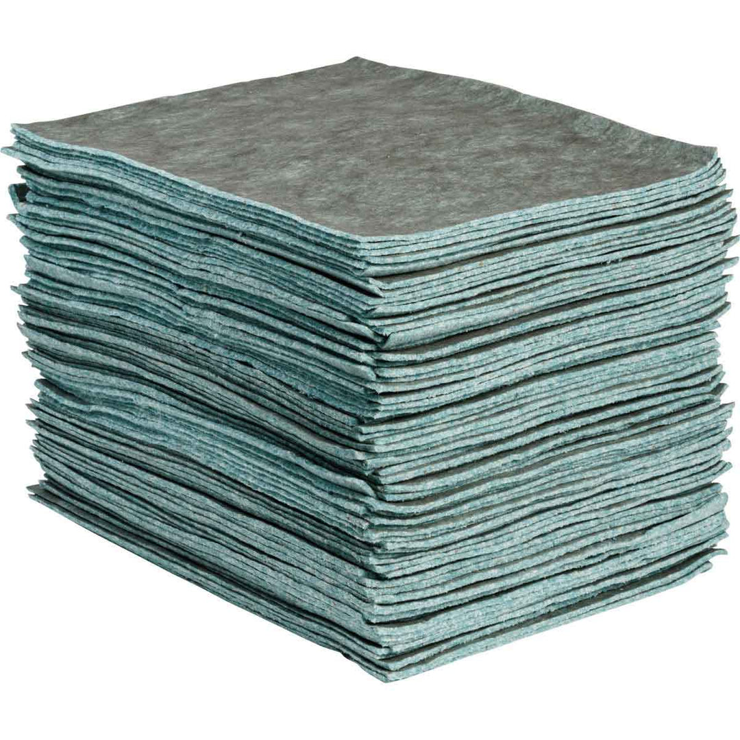 Brady RFP300, Re-Form™ Universal Absorbent Pads, Medium Weight, 15" x 19", Absorbency Capacity 32 gal, Case of 100 Pads