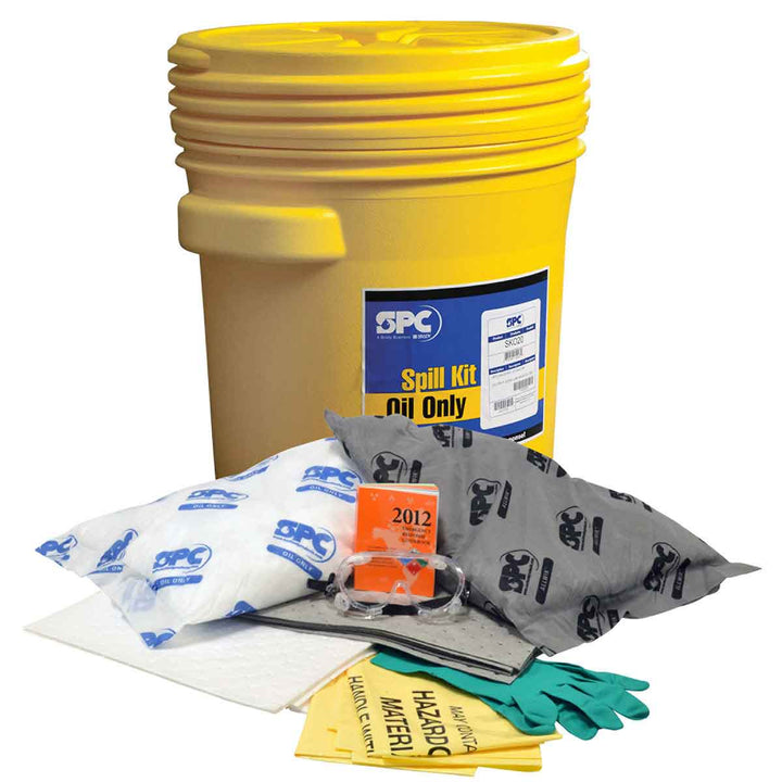 Brady SKMA-20, 20-Gallon Drum Mixed Application Spill Kit, Oil Only and Universal Application
