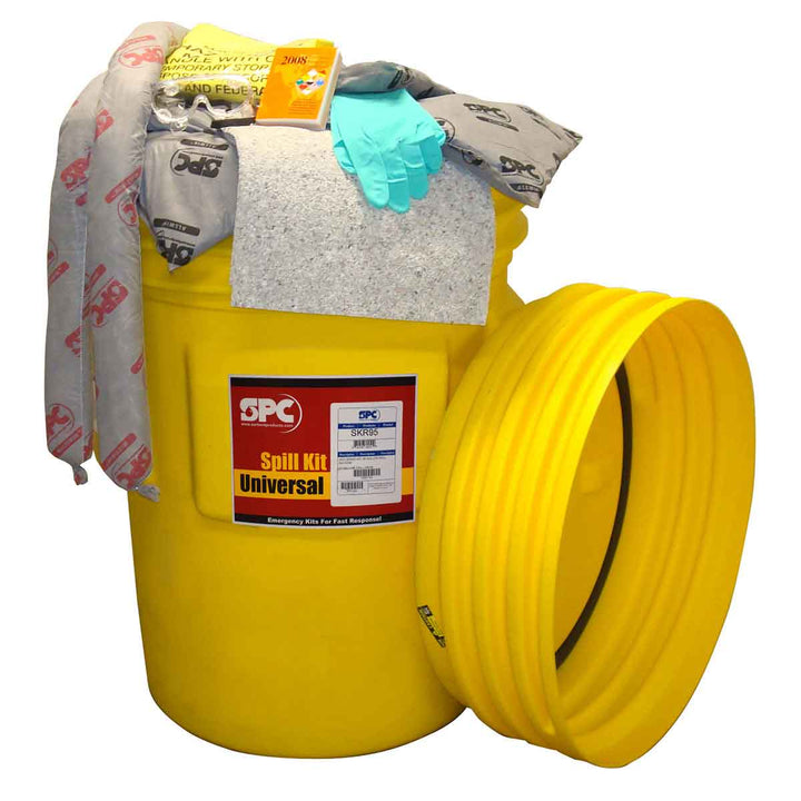 Brady SKR-95, Re-Form™ 95-Gallon Drum Spill Control Kit, Universal Application, Eco-Friendly