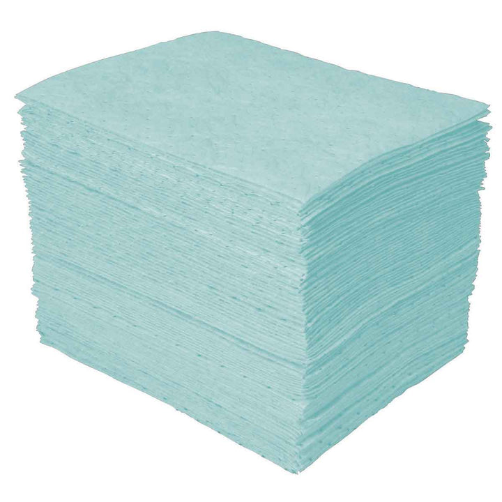 Brady SPCUN1719, Universal Plus Chemical Absorbent Pads, Medium Weight, 15"x 19", Absorbency Capacity 20.5 gal, Case of 100 Pads