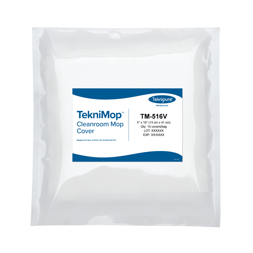 Teknipure TM-516V TekniMop™ Polypropylene Mop Cover for Velcro Mop Frame, 5"x16"