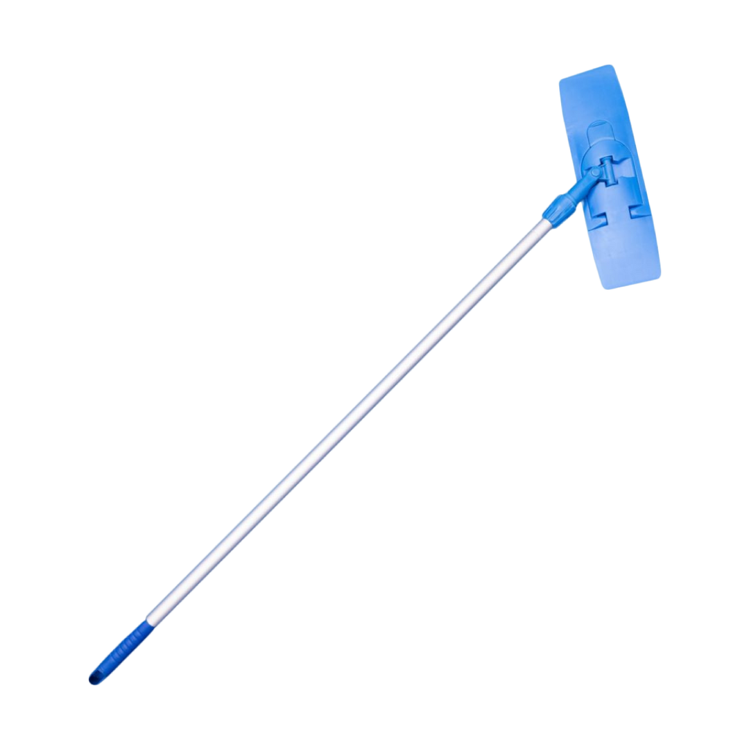Teknipure TM-PFM516HF Extendable Aluminum Handle, 4'-6' & Collapsible Polyethylene Frame, Blue, 5" x 16"