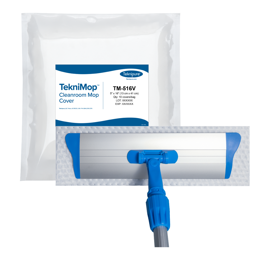 Teknipure TM-516V-1 TekniMop™ Aluminum 5"x 16" Frame with Velcro & Aluminum Handle
